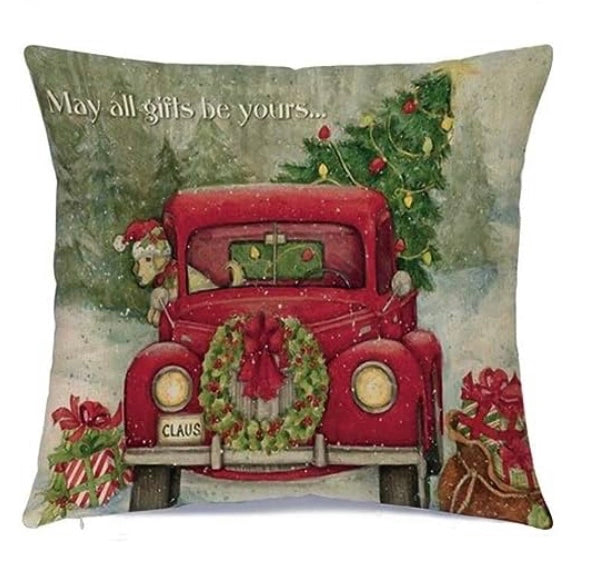 Country Christmas Pillow Covers