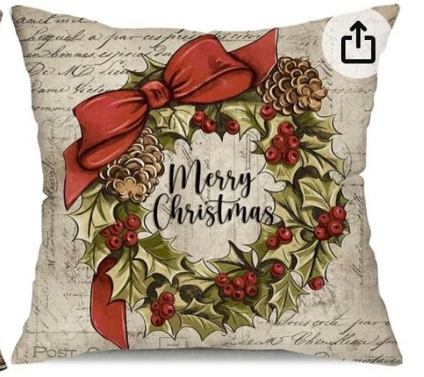 Vintage Christmas Pillow Covers