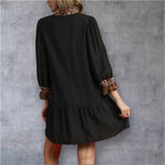 Black Animal Print Dress