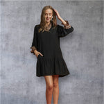 Black Animal Print Dress