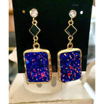 Glitter Dangle Earrings