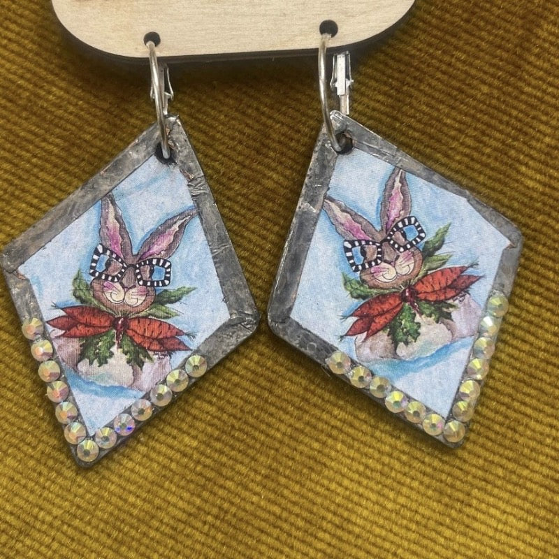 Happy Bunny Earrings